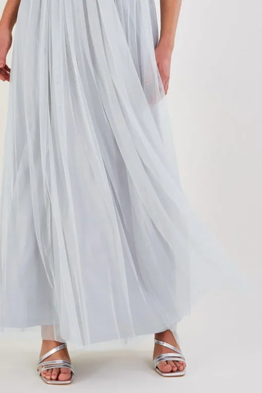 'Anne' Mesh Maxi Dress
