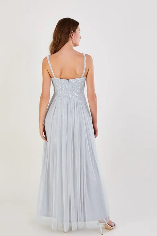 'Anne' Mesh Maxi Dress