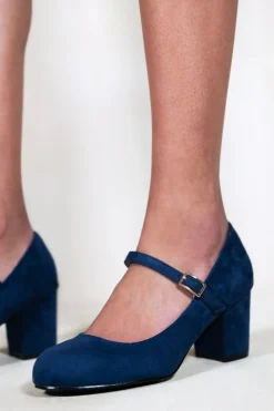 'Araceli' Extra Wide Fit Block Heel Mary Jane Pumps