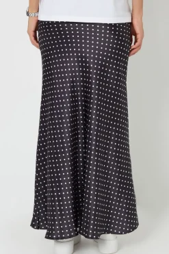'Ariel' Satin Maxi Slip Skirt