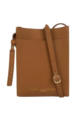 'Barton' Vegetable-Tanned Leather Phone Bag