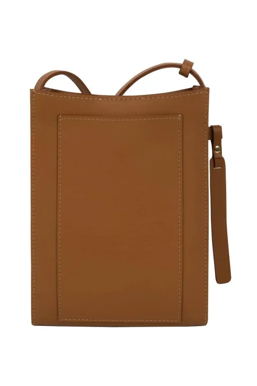 'Barton' Vegetable-Tanned Leather Phone Bag