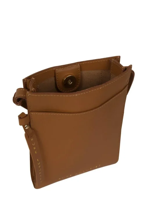 'Barton' Vegetable-Tanned Leather Phone Bag