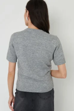 'Becmead' Short Sleeve Knitted T Shirt