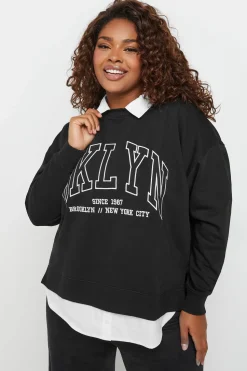 'BKLYN' 2-In-1 Sweatshirt