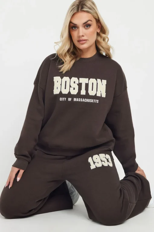 'Boston' Printed Sweatshirt