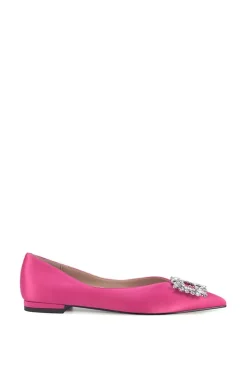 'Bucia' Flat Diamante Ballet Shoe