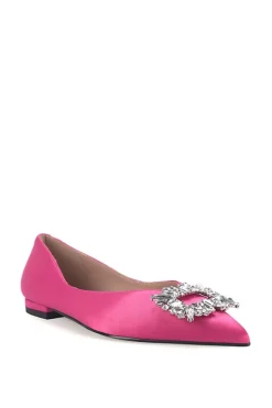 'Bucia' Flat Diamante Ballet Shoe