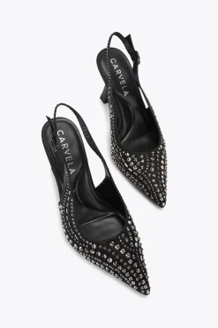 'Catwalk Sling' Fabric Heels