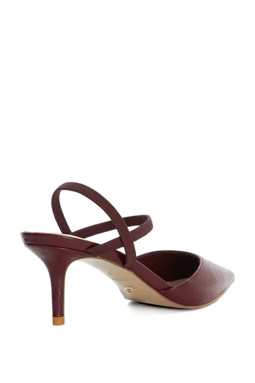 'Classical' Leather Strappy Heels