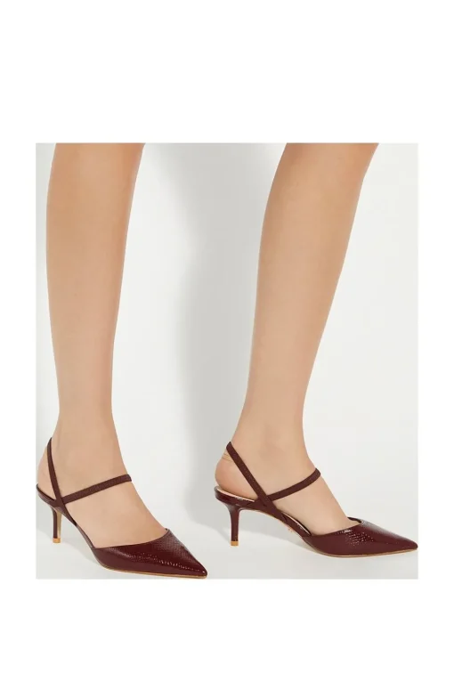 'Classical' Leather Strappy Heels