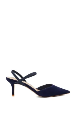 'Classical' Suede Strappy Heels