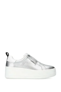 'Connected Laceless' Leather Trainers