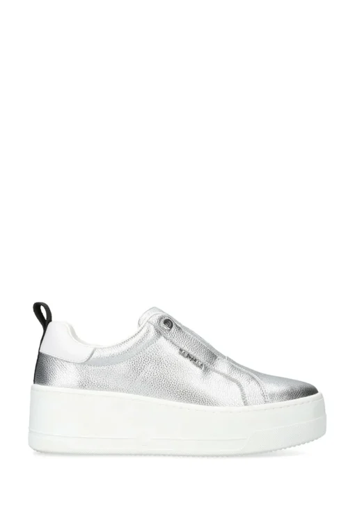 'Connected Laceless' Leather Trainers