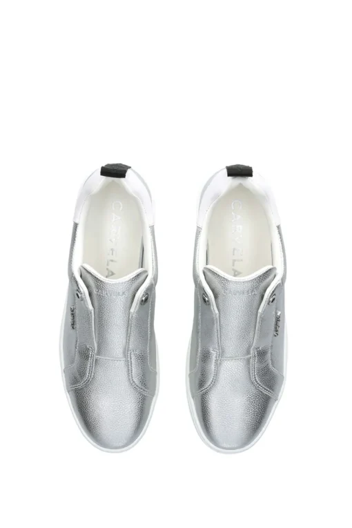 'Connected Laceless' Leather Trainers