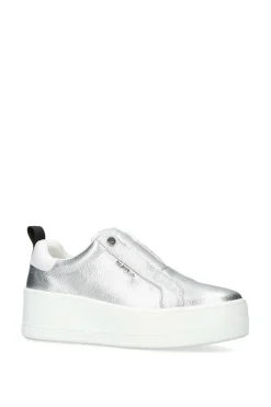 'Connected Laceless' Leather Trainers