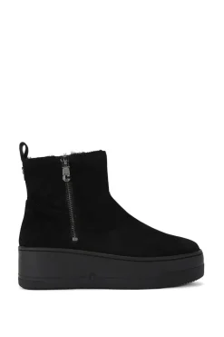 'Connected Zip Chelsea' Suede Boots