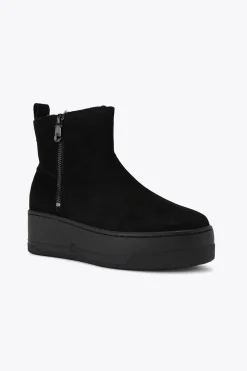 'Connected Zip Chelsea' Suede Boots
