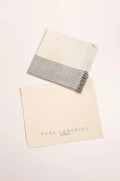 'Contrast' Cashmere & Merino Wool Pashmina
