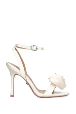 'Corsage Sandal 100' Satin Heels
