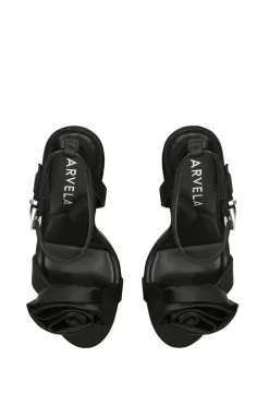 'Corsage Sandal 100' Satin Heels