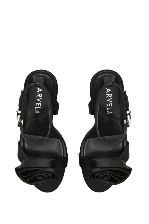 'Corsage Sandal 100' Satin Heels
