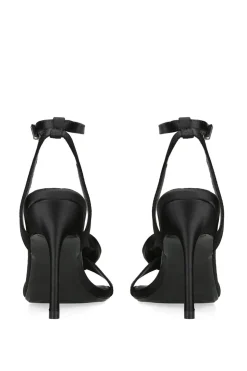'Corsage Sandal 100' Satin Heels