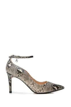 'Cristel' Snake Print Court Shoes