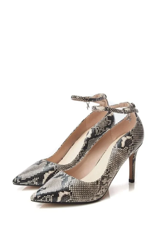 'Cristel' Snake Print Court Shoes