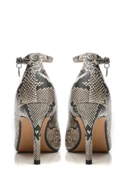 'Cristel' Snake Print Court Shoes