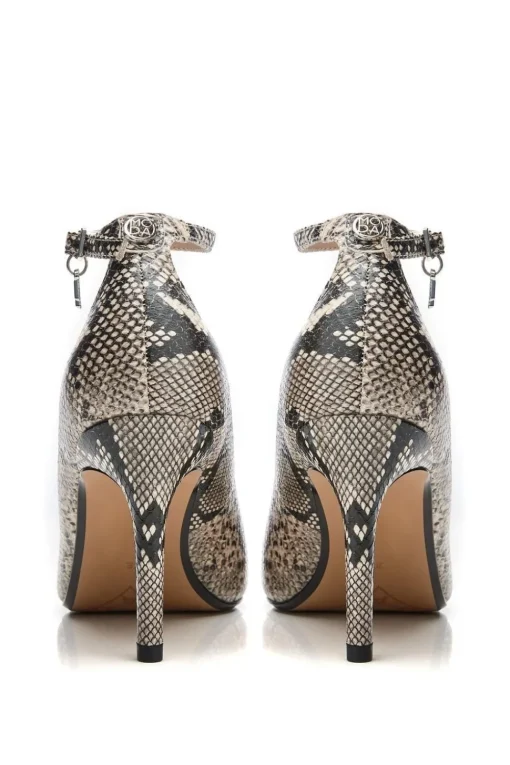 'Cristel' Snake Print Court Shoes