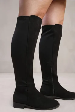 'Diem' Stretch Wide Calf Over The Knee Boots