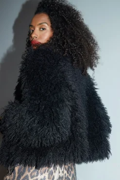 'Ernie' Mongolian Faux Fur Vintage Style Coat