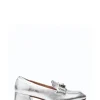 'Fenet' Metallic Leather Trainers