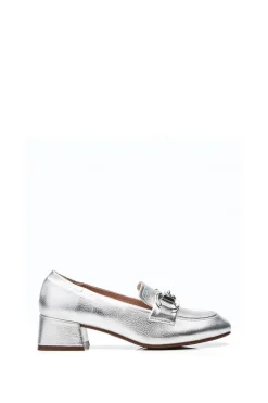 'Fenet' Metallic Leather Trainers