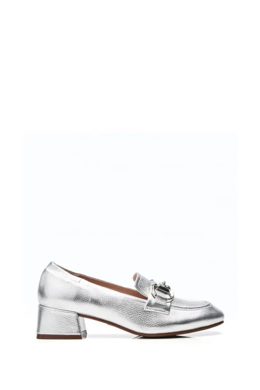 'Fenet' Metallic Leather Trainers