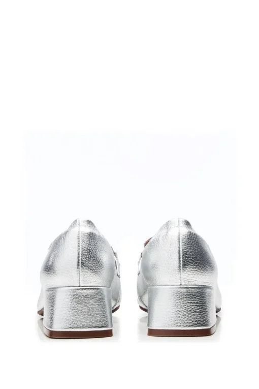 'Fenet' Metallic Leather Trainers