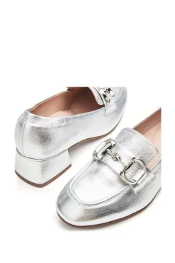 'Fenet' Metallic Leather Trainers