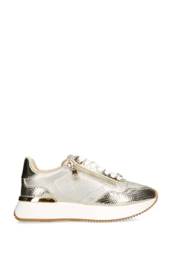 'Flare Zip' Leather Trainers