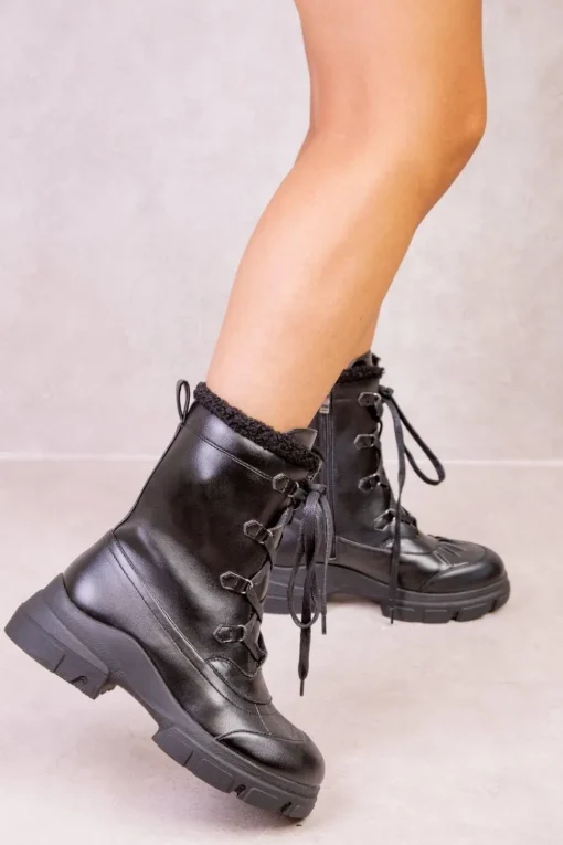 'Gilliane' Chunky Lace Up Ankle Boots