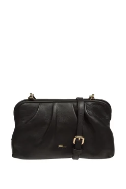 'Halsey' Nappa Leather Cross Body Clutch Bag