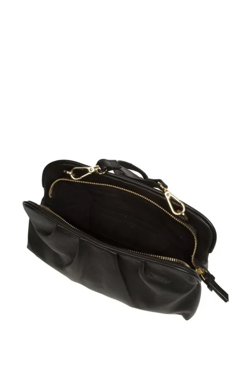 'Halsey' Nappa Leather Cross Body Clutch Bag