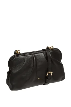 'Halsey' Nappa Leather Cross Body Clutch Bag