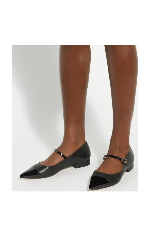 'Hastie' Leather Ballet Pumps