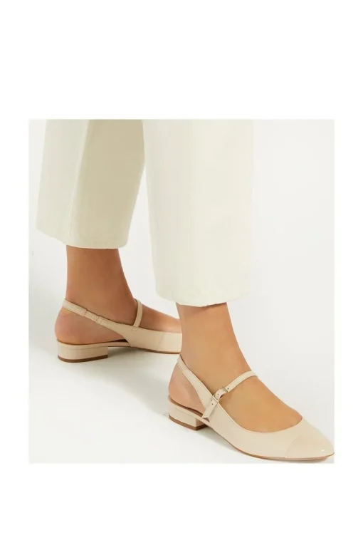 'Hayes' Leather Ballet Pumps
