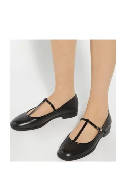 'Haye' Leather Ballet Pumps