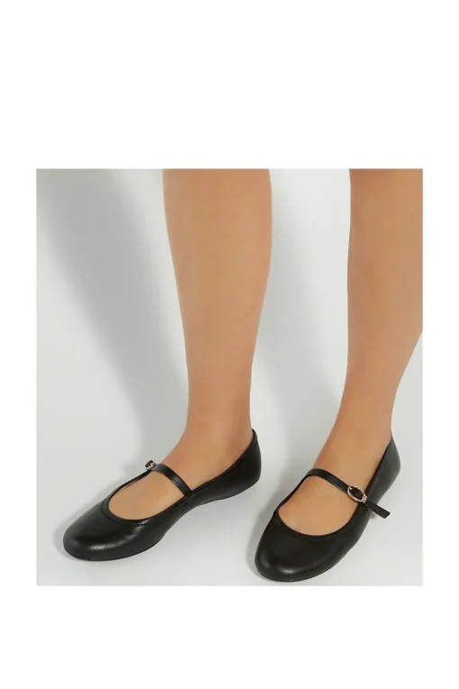 'Heida' Leather Ballet Pumps