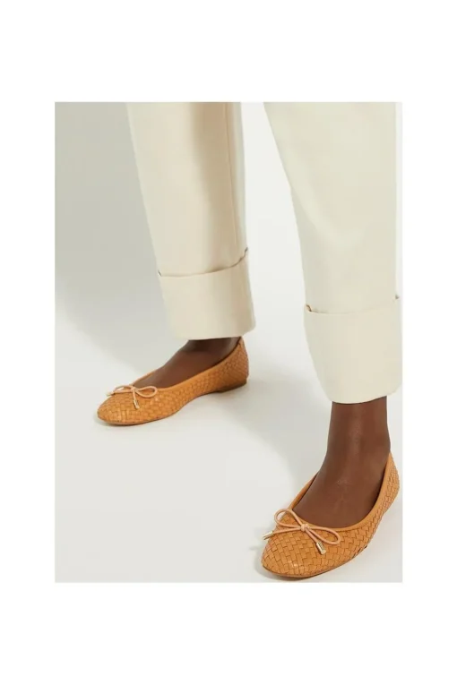 'Heights' Leather Ballet Pumps