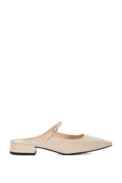 'Hints' Leather Mules