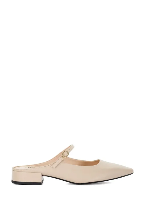 'Hints' Leather Mules